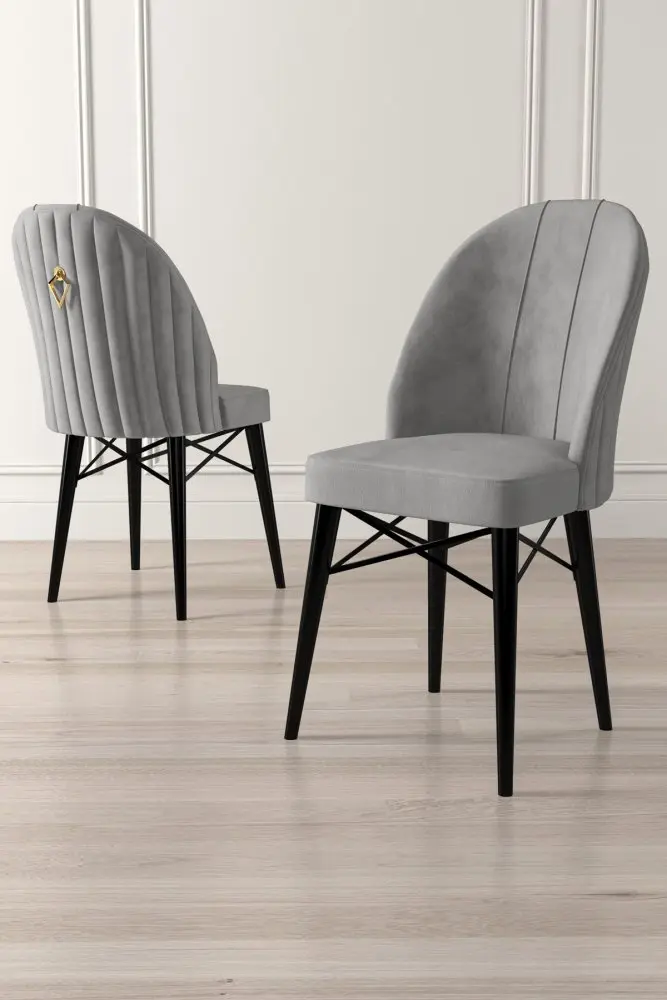 Sada židlí (4 kusy) Ritim - Grey, Black