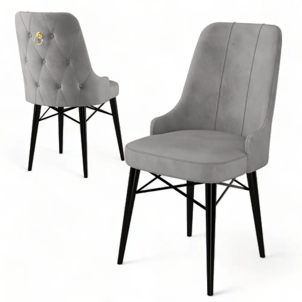 Sada židlí (4 kusy) Pare - Grey, Black