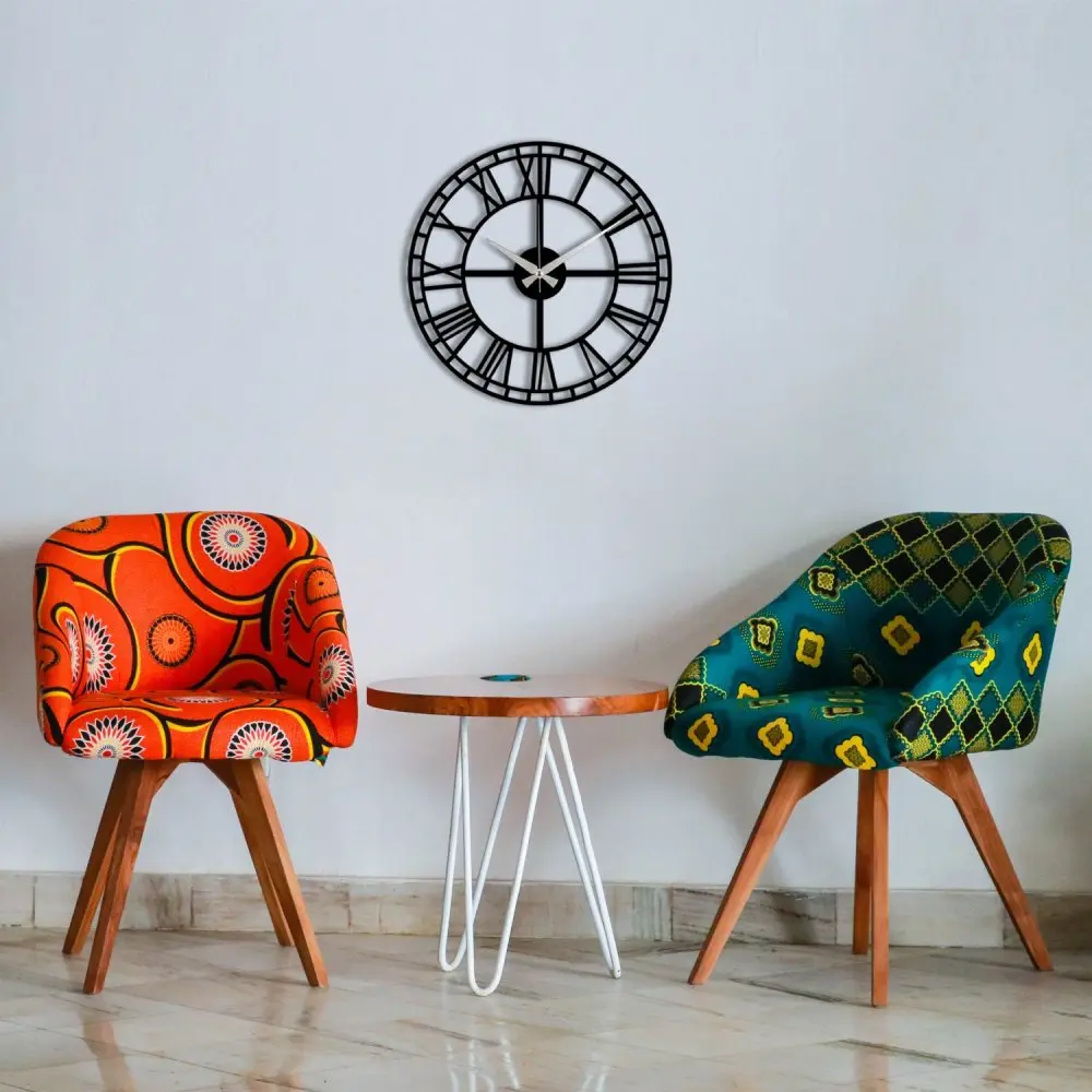 Dekorativní kovové nástěnné hodiny Enzoclock - S002