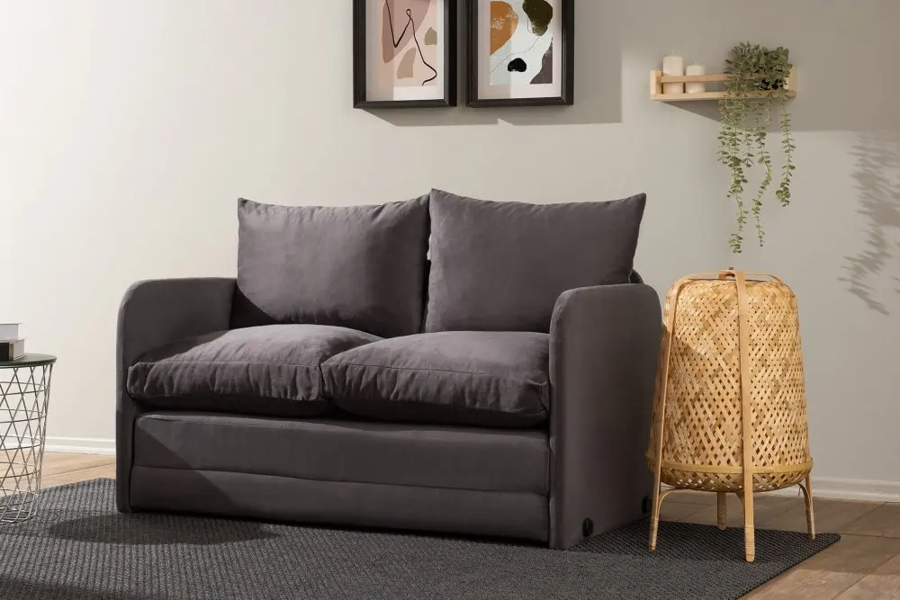 Dvoumístná rozkládací pohovka Saga 2-Seater - Grey
