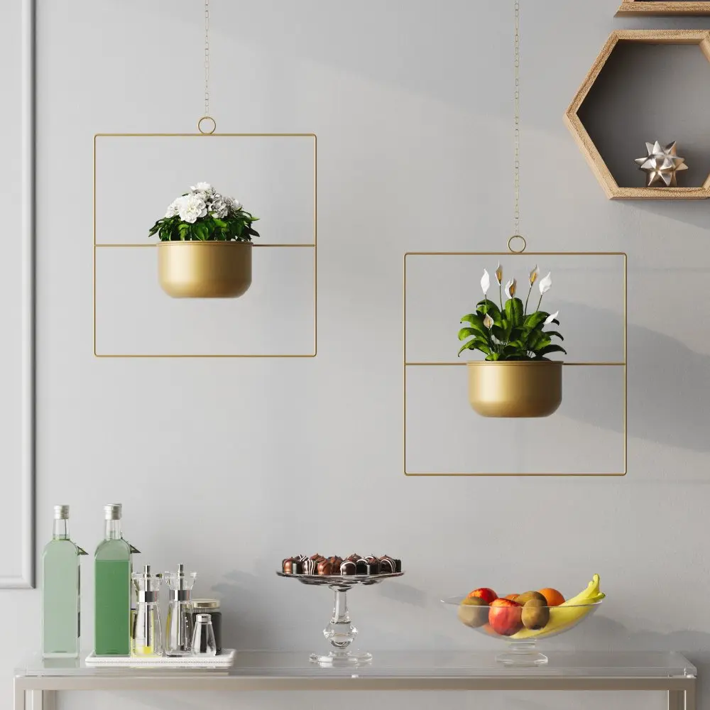 Dekorativní květináč Pandantif - Gold