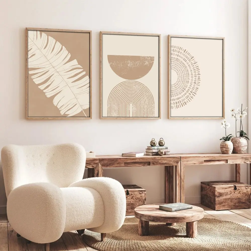 Dekorativní rámovaný obraz z MDF (3 kusy) Huhu259 - 50 x 70