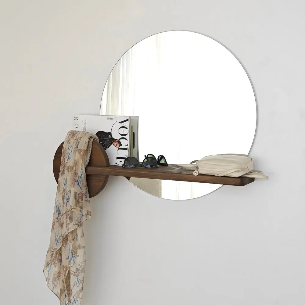 Zrcadlo Points - Walnut