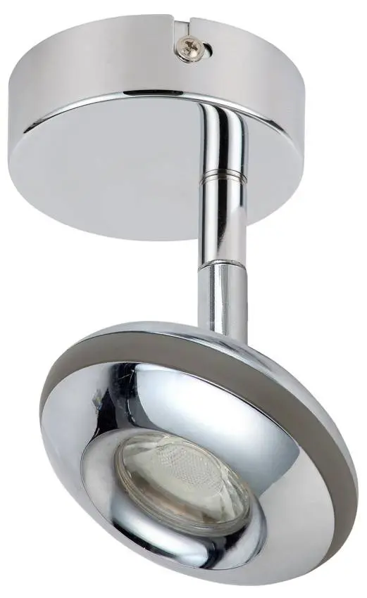 Nástěnná LED lampa SKIPPER, kloubová hlava, CHROM