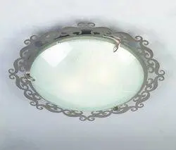 Stropní/nástěnná lampa saténová 2xE27 Casablanca