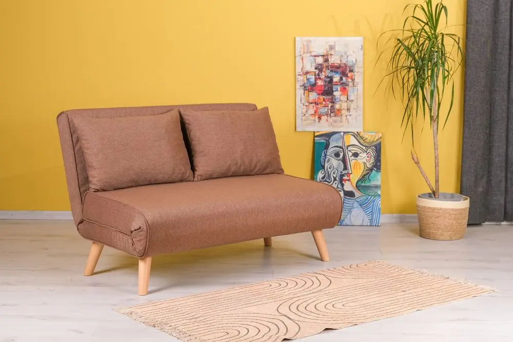 Dvoumístná rozkládací pohovka Folde 2-Seater - Brown