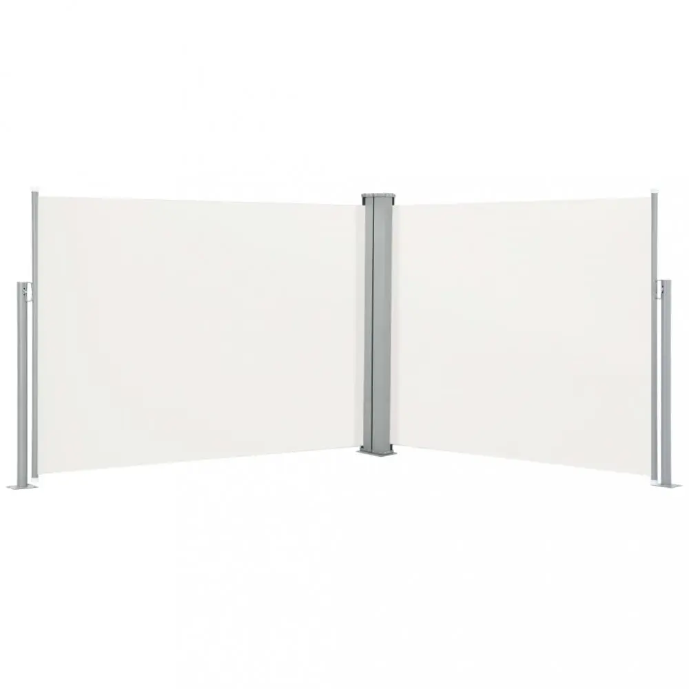 vidaXL Zatahovací boční markýza / zástěna krémová 100 x 1000 cm - 11461.48473
