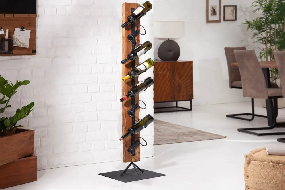 Estila Stylová vinotéka Barracuda 140cm Teak