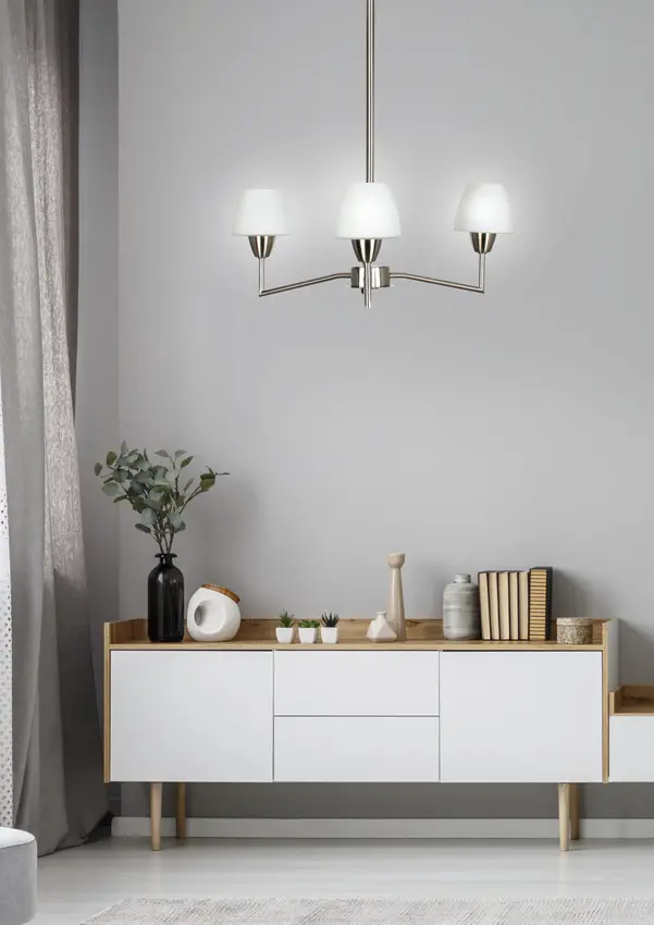 Závěsná stropní lampa 3X40W G9 matný nikl TOGO