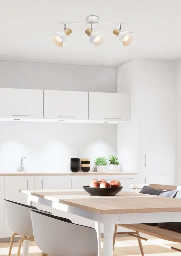 Závěsná stropní lampa 3xE14 bílá PUERTO