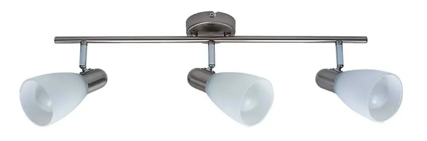 Stropní svítidlo Elipsa strip 3X7W E14 Energo matný nikl
