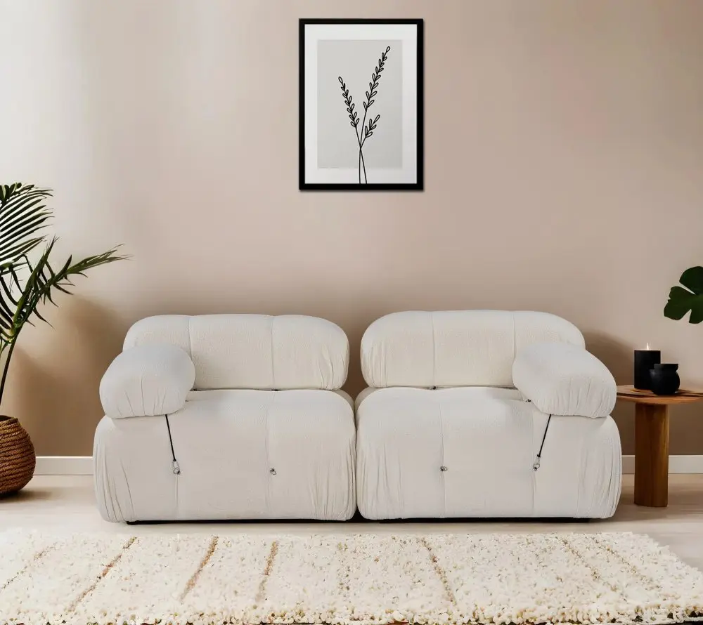 Dvoumístná pohovka Bubble 2 Seater (L1-1R) - Cream