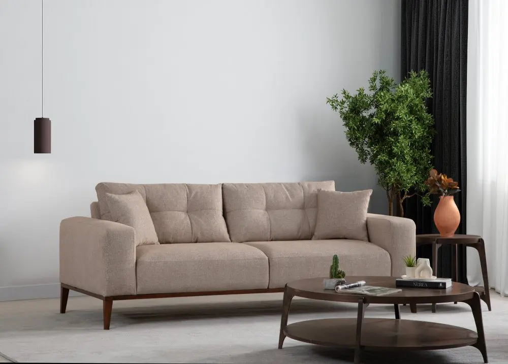 Trojmístná rozkládací pohovka Sinor 3 Seater - Beige