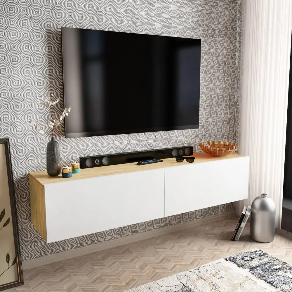 TV stolek Poling - White, Sapphire