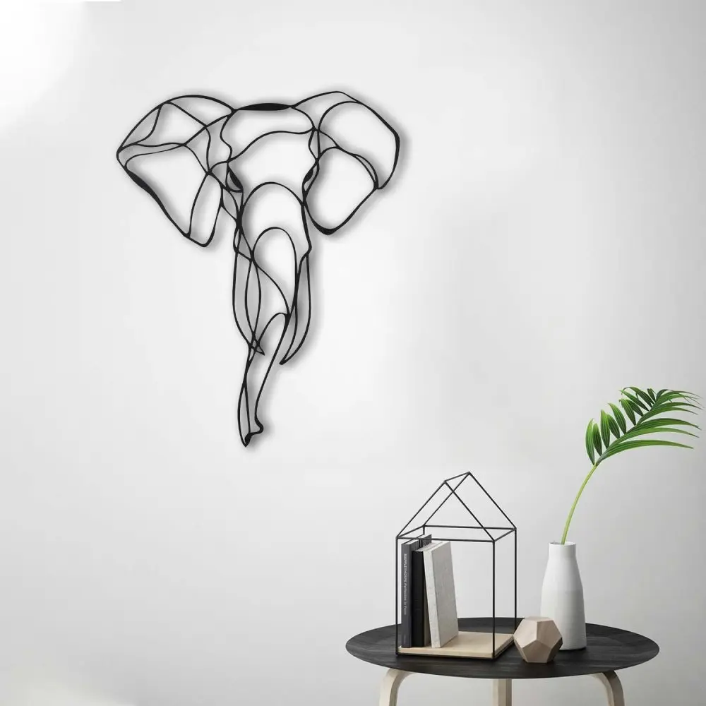 Dekorativní kovový doplněk na zeď Elephant 2