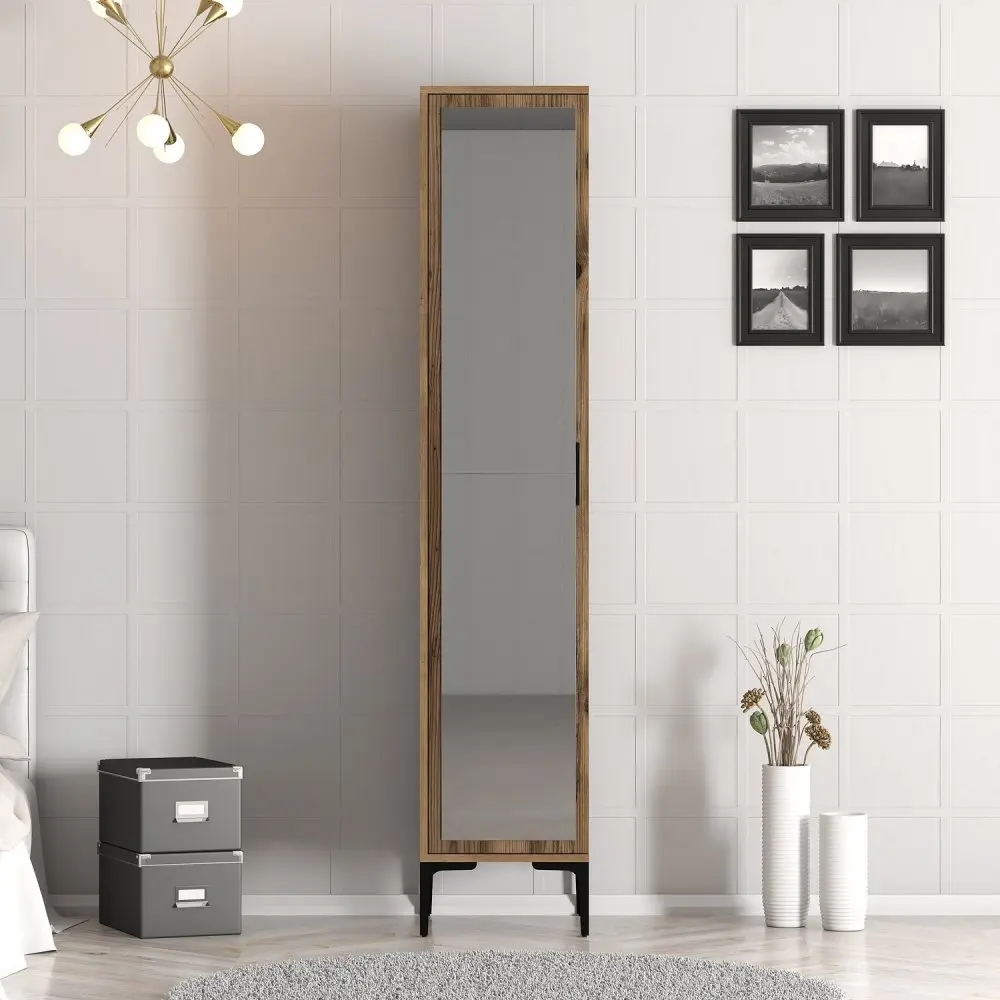 Šatní skříň Kumsal R - Walnut
