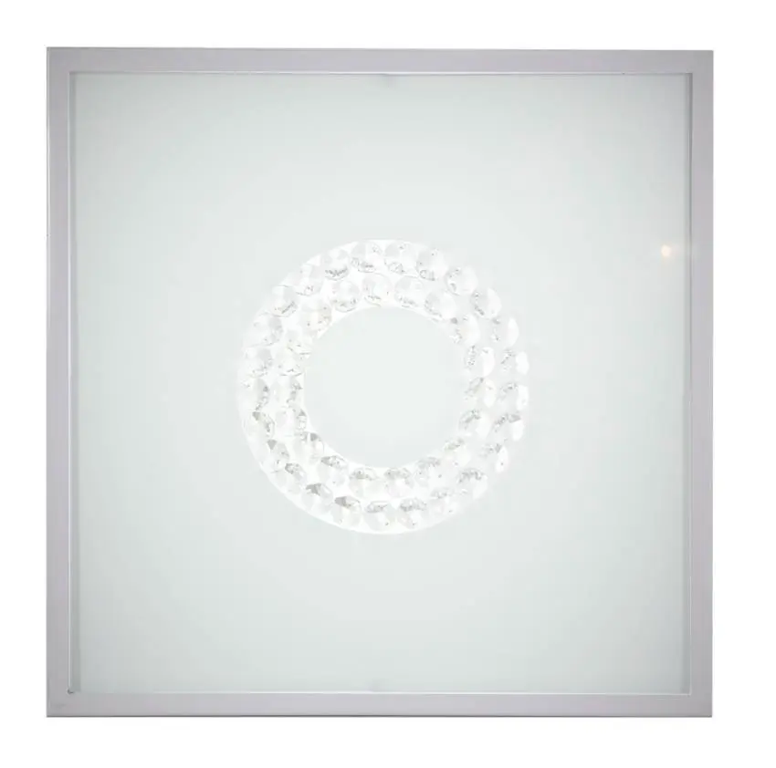 Stropní svítidlo plafond 29X29 16W LED 6500K saténový prsten LUX