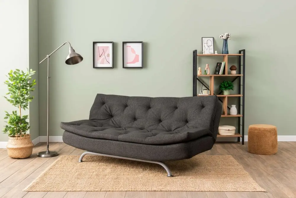 Trojmístná rozkládací pohovka Rivo - Dark Grey