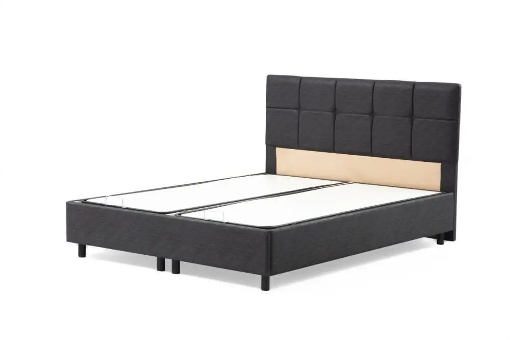 Rám dvoulůžkové postele s čelem Vitalia 140 x 200 - Anthracite