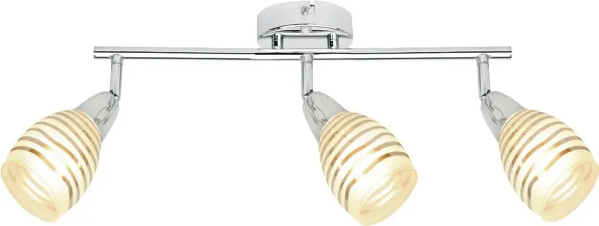 Nástěnná lampa Jubilat, chrom, LED pásek, e14