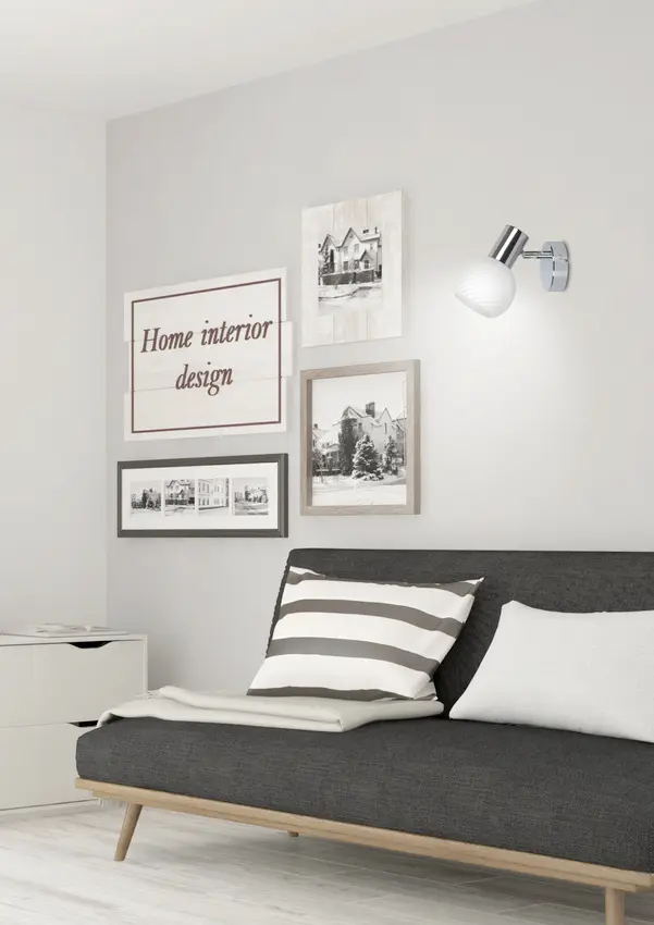 Nástěnná lampa 1X40W E14 chrom TURNO