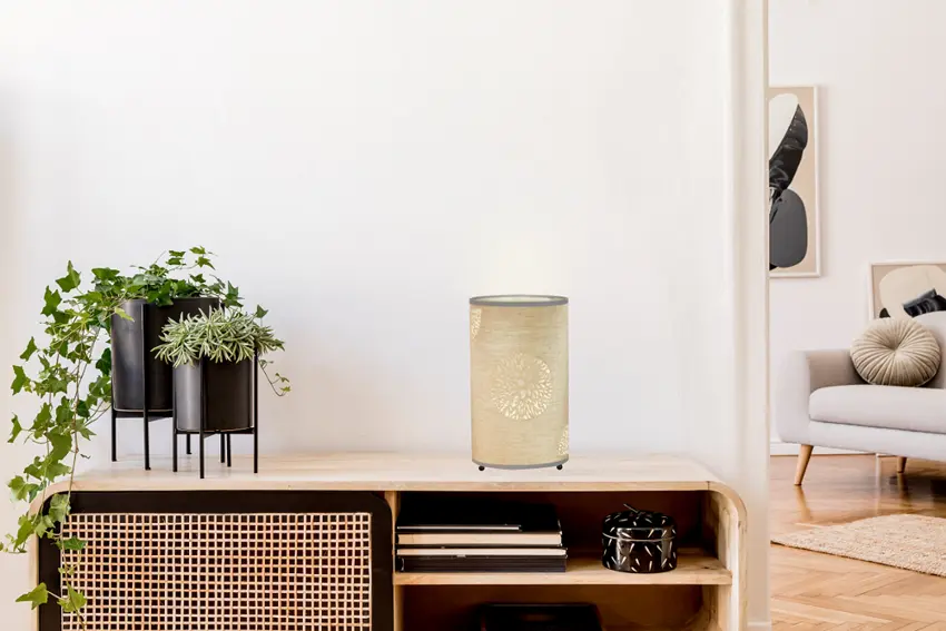 Stolní lampa Perla E14 béžová