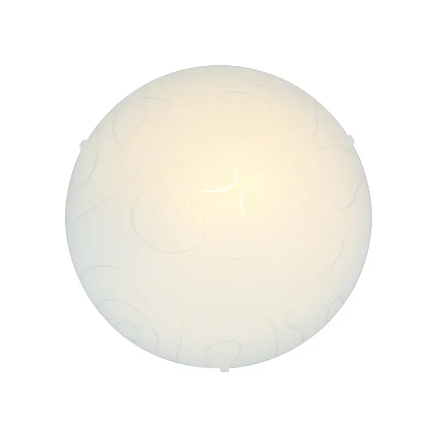Stropní lampa Malibu z bílého skla