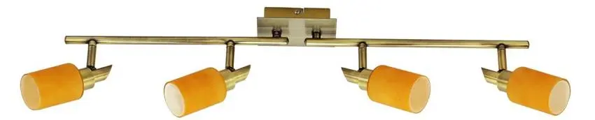 Stropní svítidlo Tukan 4X40W G9 patinovaná oranžová