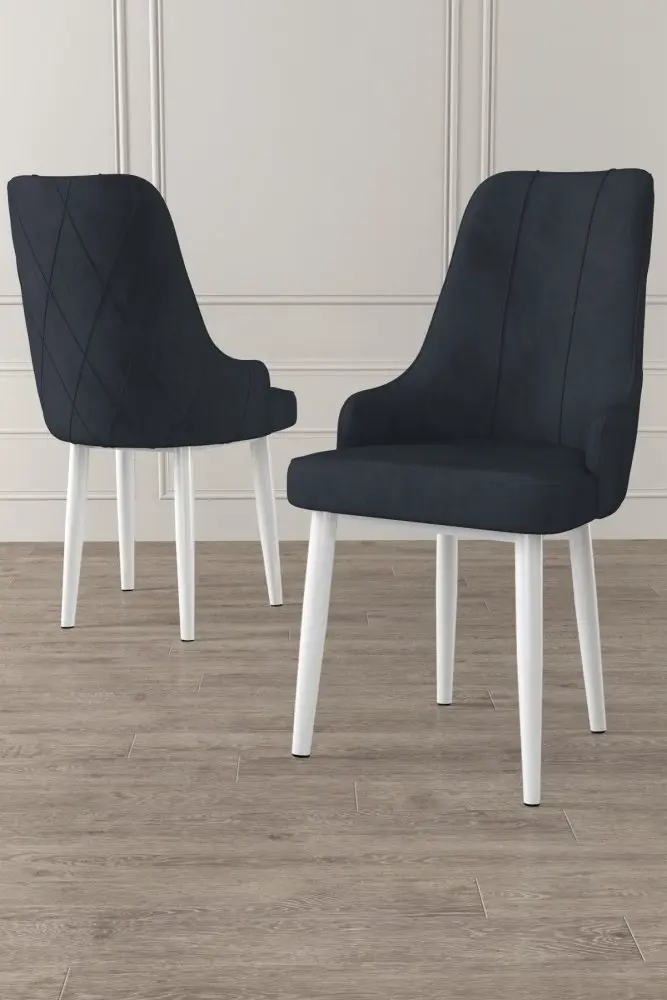 Sada židlí (2 kusy) Trex - Anthracite, White