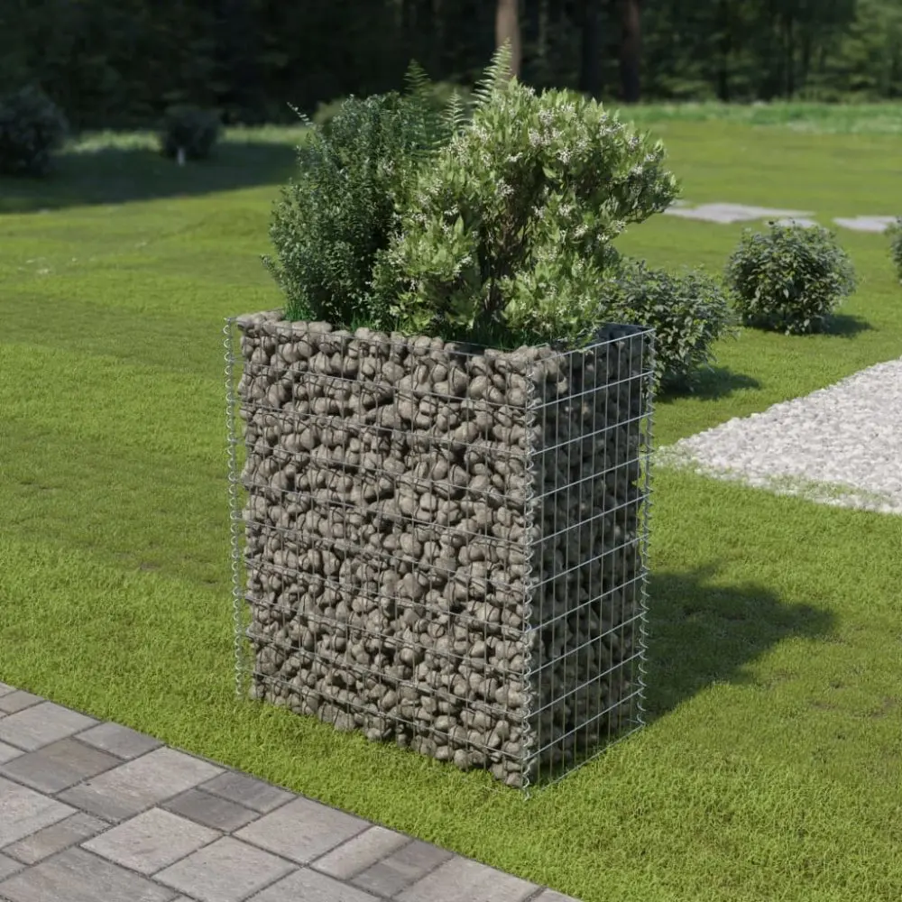 vidaXL Gabionový vyvýšený záhon pozinkovaná ocel 90 x 50 x 100 cm - 11461.143568