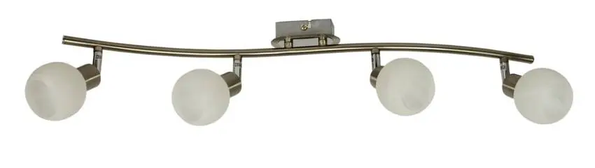 Nástěnná lampa 4X40W G9 saténová/chromová ALABASTER