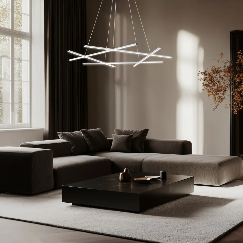 Apeti Andros LED stříbrná závěsná stropní lampa 4000K
