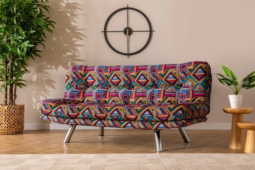 Hanah Home Třímístná rozkládací pohovka Misa Small 175 cm vícebarevná