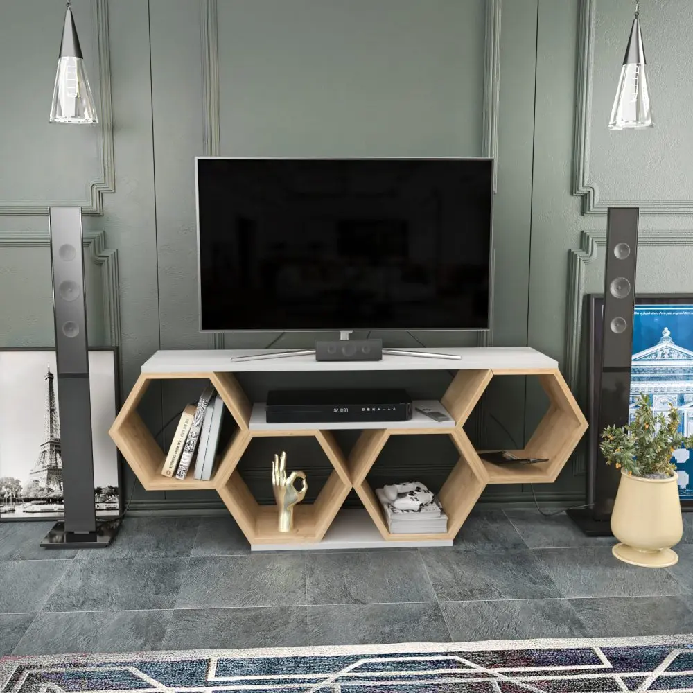 TV stolek Bal - White, Sonomo