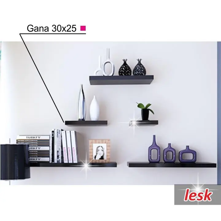 Nástěnná polička GANA 30x25 Tempo Kondela