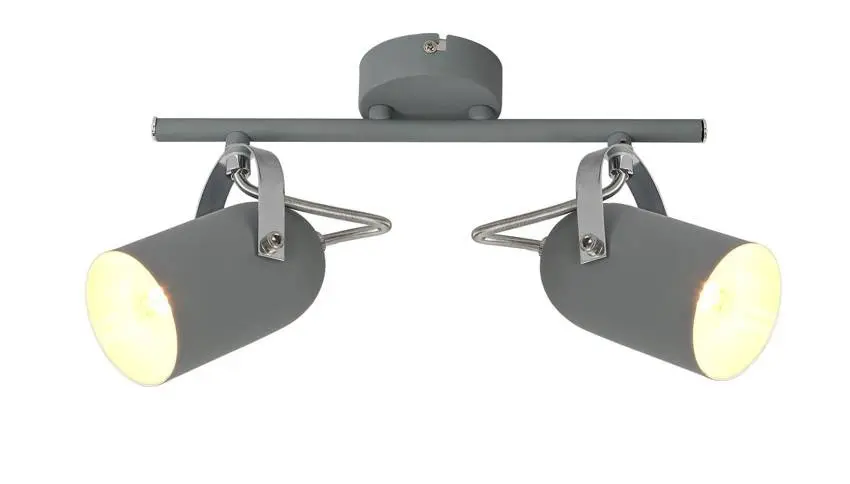 Šedá nástěnná lampa s páskem E14 šedá