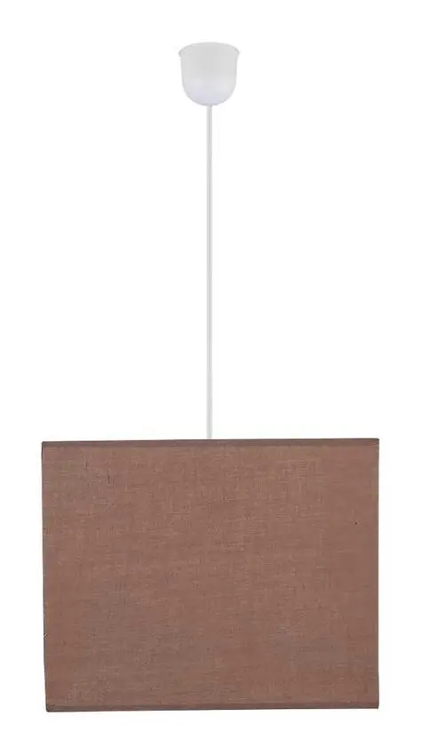 Hnědá čtvercová závěsná lampa Basic