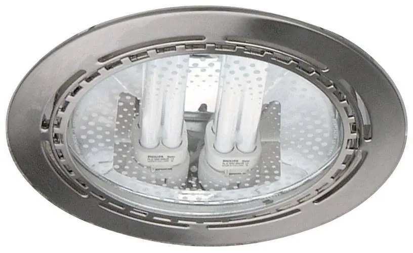Saténová kulatá stropní lampa 2x18W 23cm DM-01