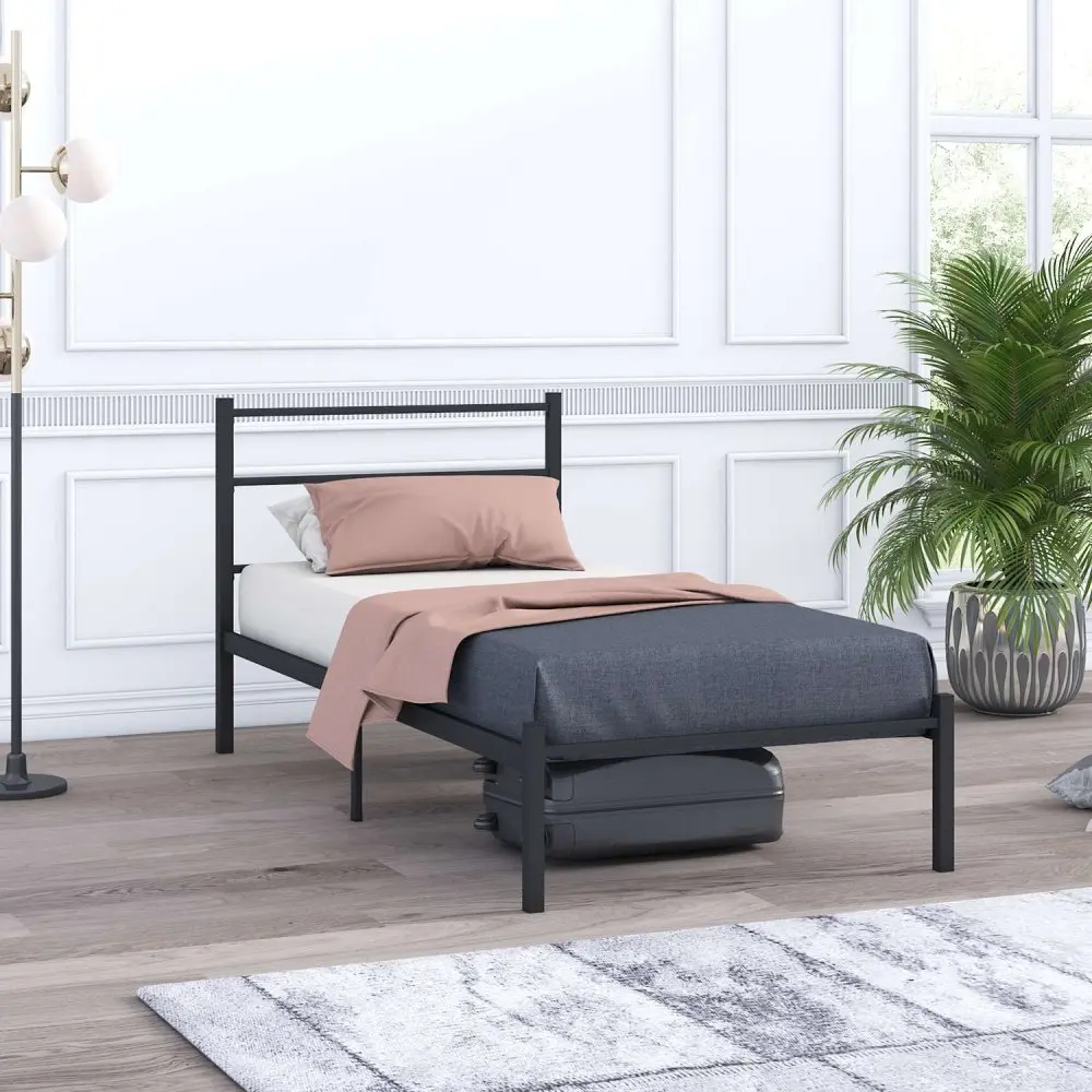 Rám jednolůžkové postele Basic - Black 90x200