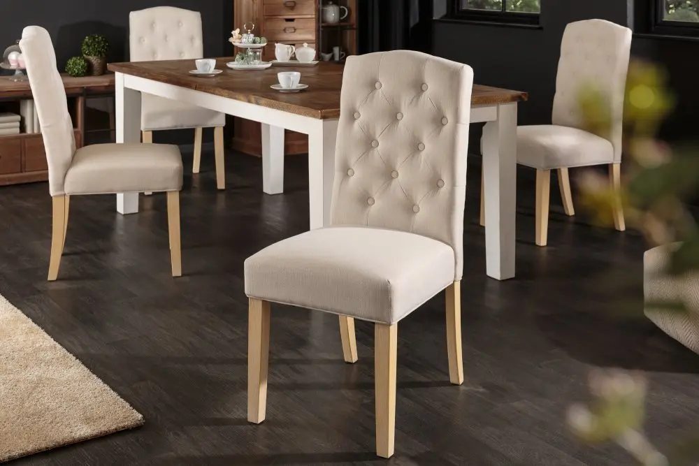 Chesterfield jídelní židle 2 ks FRIXON Dekorhome