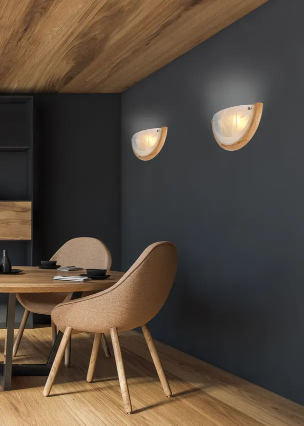 Stropní svítidlo Bambusové stropní svítidlo Dřevěné Standardní 1X60 W E27 Borovice