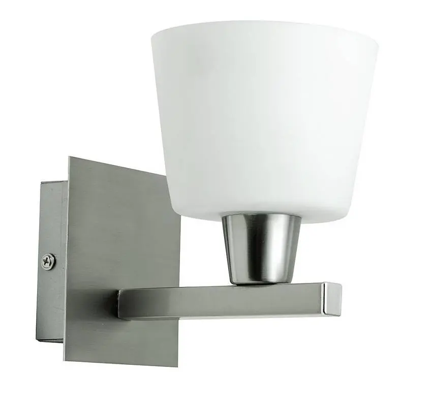 Nástěnná lampa 1X40W E14 matný nikl
