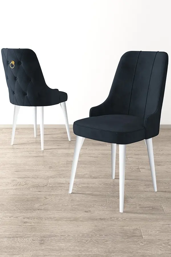 Sada židlí (2 kusy) Newa - Anthracite, White