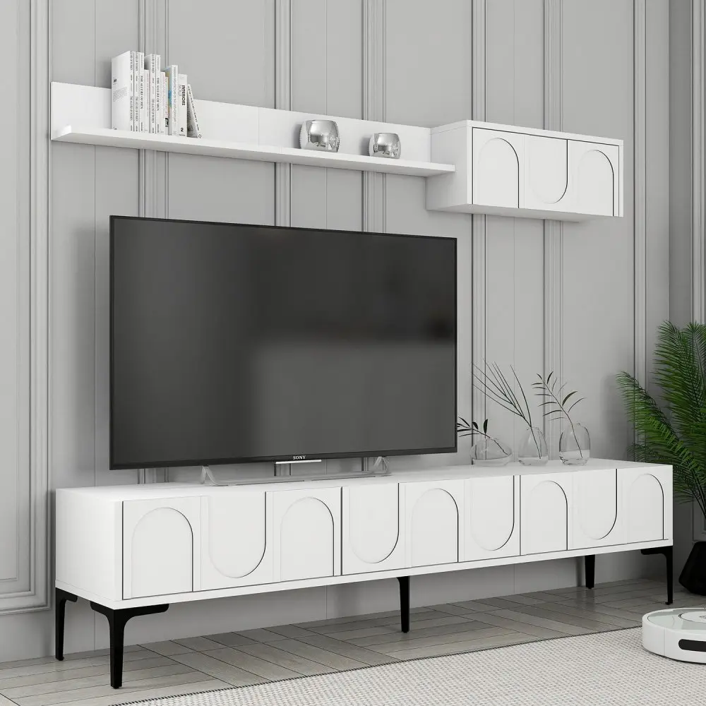 TV stěna / Sestava pod TV Lyon 2 - White, Black