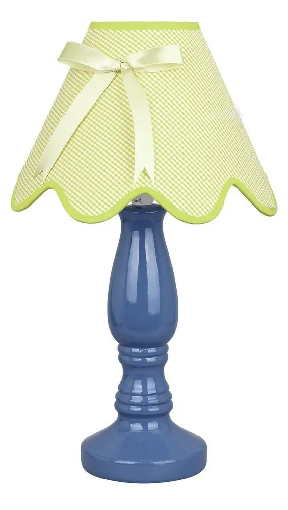 Keramická stolní lampa, modrá a pistáciová, 60W E27, Lola