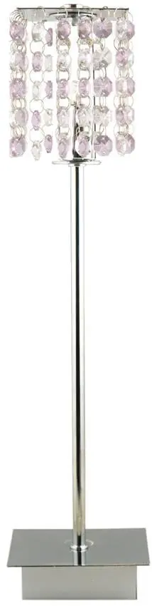 Stolní lampa chrom/fialová Classic