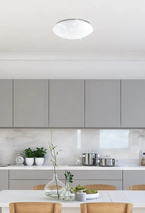 Stropní lampa bílá LED 38cm 4000K hvězdná obloha Magnus