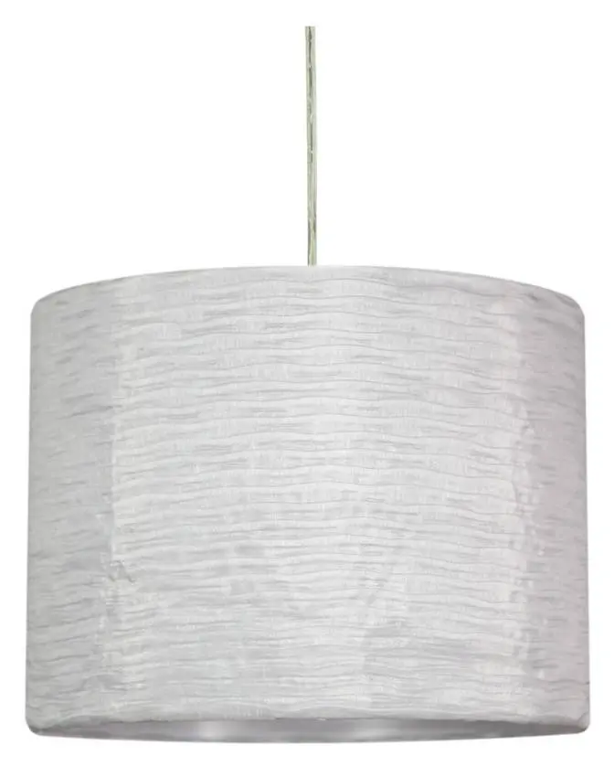 Letní bílá závěsná stropní lampa E27