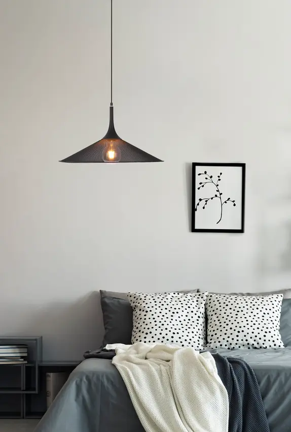 Závěsná lampa černá 50cm Kiruna L Ledea