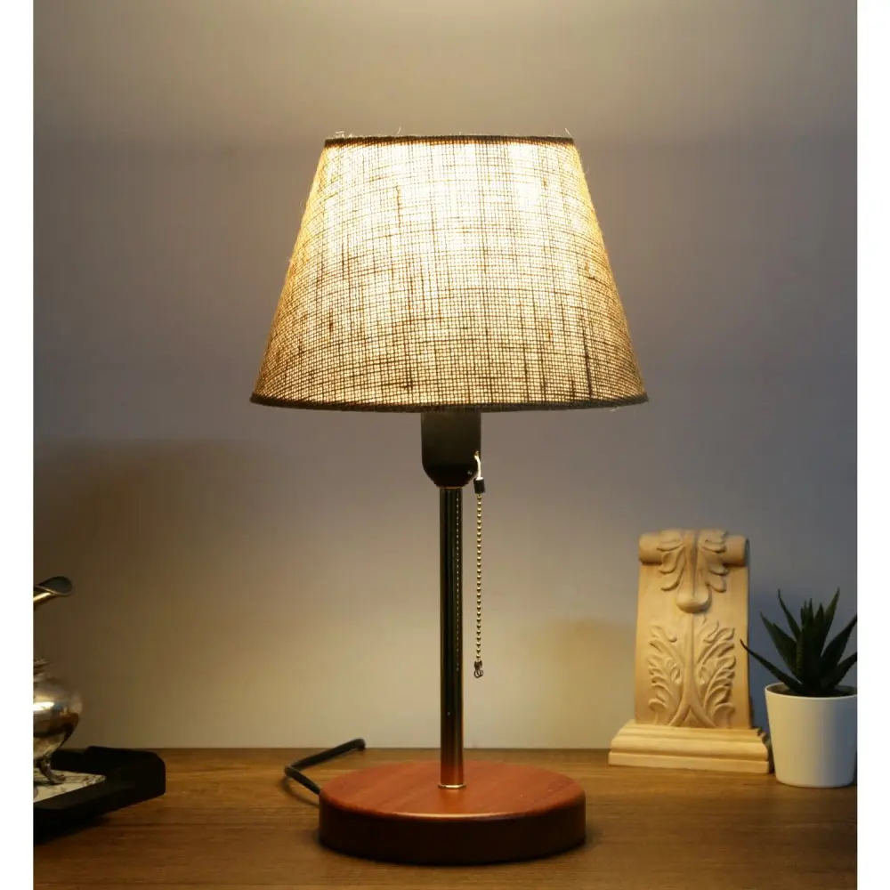 Opviq Stolní lampa Wena krémová/zlatá/hnědá